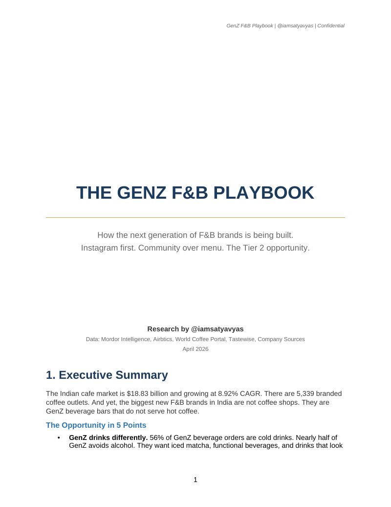 Cover of The GenZ F&B Playbook